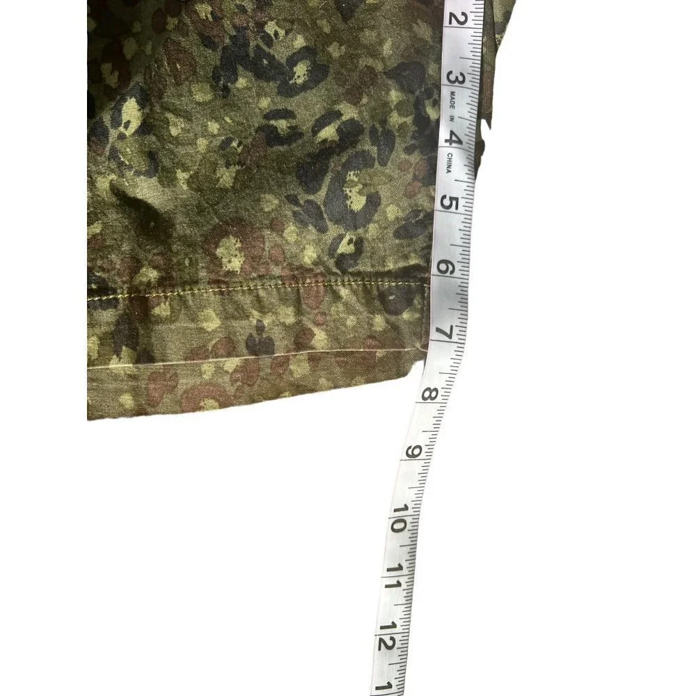 Good Thread Men's Olive Animal Camo Print Shorts